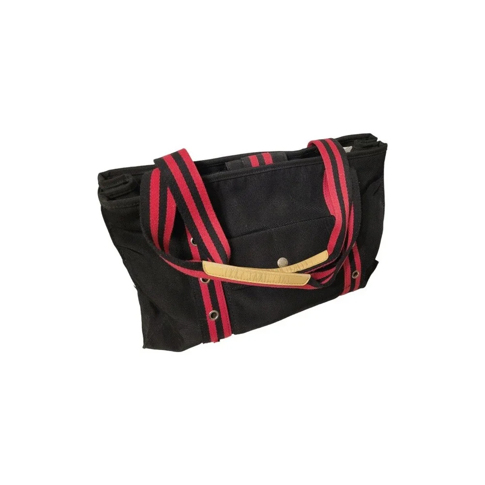 Tommy Hilfiger Tote Bag Women L Red Black Expandable
